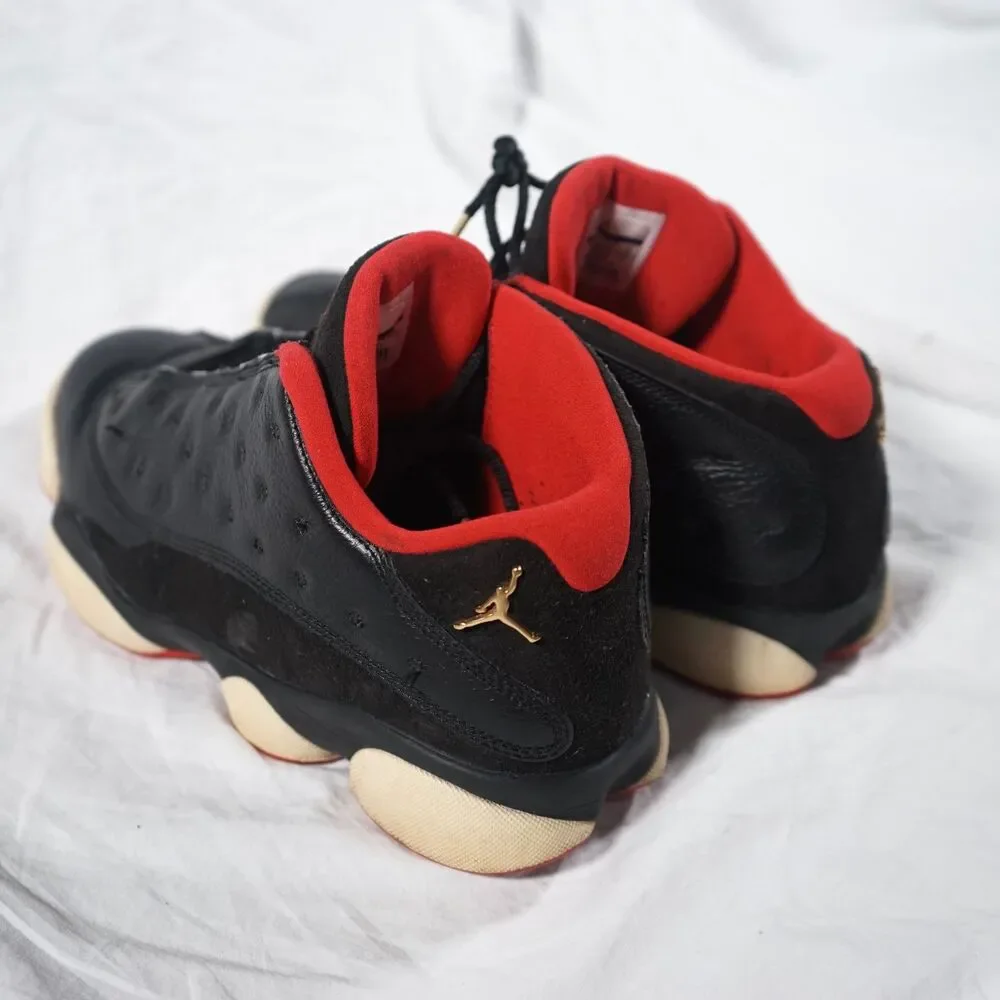 Nike Air Jordan 13 Retro Low Bred 2015 Men's Sneakers Black Red Size 8